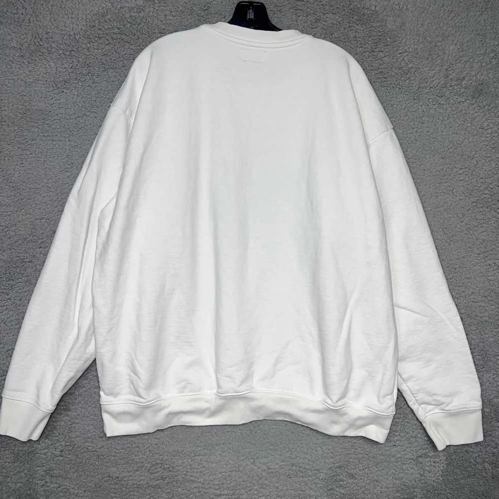 Chinatown Market Sweater Men's 2XL XXL White Basketball Abstract Logo Pullover - Picture 2 of 7